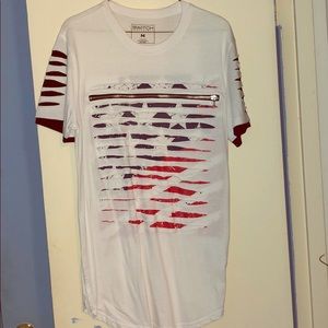 Switch American Flag Short Sleeve Scallop Fit